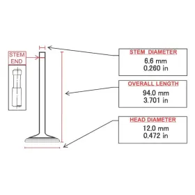 Rv9266 Itm Engine Exhaust Valve