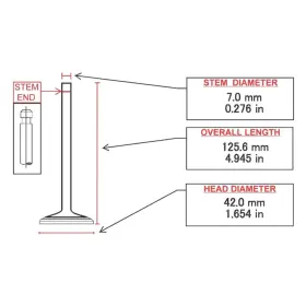 Rv9284 Itm Engine For Nissan Frontier 1999-2004 Exhaust Valve