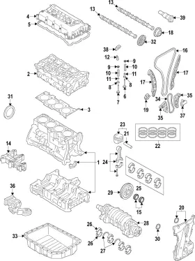 22212-2s051 Kia Genuine Exhaust Valve