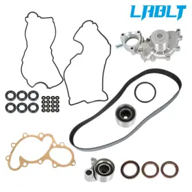 Om258246oc Lablt Timing Belt Kit Water Pump Cover For 1995-2004 Toyota Tacoma Tundra 5vzfe