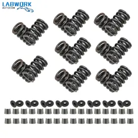 La1640745cm Labworkauto Engine Valve Springs Kit With Steel Retainers Locks For Chevrolet Sbc 327 350 400