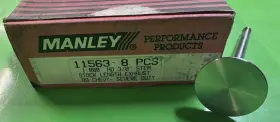 11563-1 Manley Severe Duty Exhaust Valve 1.880 Inch Hd 3/8 Stem Stock Length Bbc