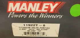 11922t-8 Manley 11922t8 Titanium Intake Valves 2.400 Inch Used