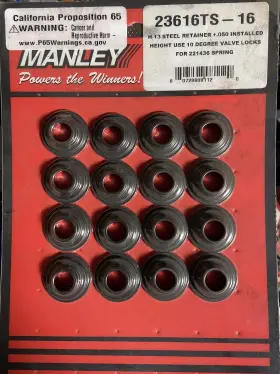 23616ts-16 Manley 23616ts16 Lightweight H-13 Tool Steel Retainers