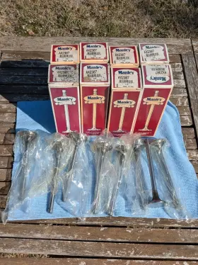 Manley 745569103532 Nos Valves Intake Stainless Dia 1.5 Inch Stem 5.75 Length Setof8