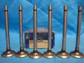 1456ex Mcquay-norris 1950-1954 Gmc 248 270 Exhaust Valve Set 6 Single Groove 45 Deg Seat