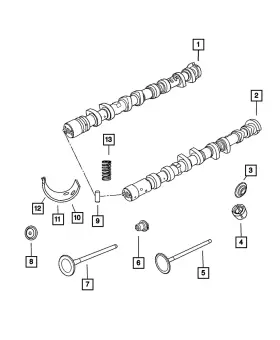 04884874ab Mopar Genuine Exhaust Valve 4884874ab