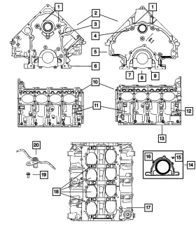 05037524ab Mopar Genuine Piston Oil Cooler Jet