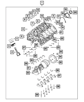 05037524ba Mopar Genuine Piston Oil Cooler Jet 5037524ba
