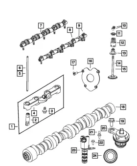 05038812ab Mopar Genuine Intake Valve Right Cylinder Head 5038812ab