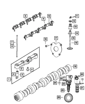 05045478ad Mopar Genuine Engine Exhaust Valve Left Cylinder Head 5045478ad