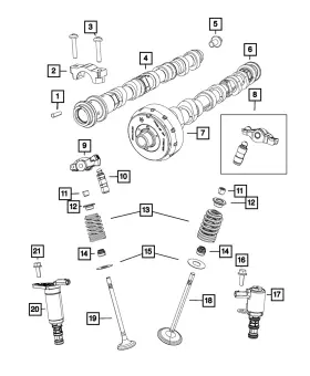 05047917aa Mopar Genuine Intake Valve 5047917aa