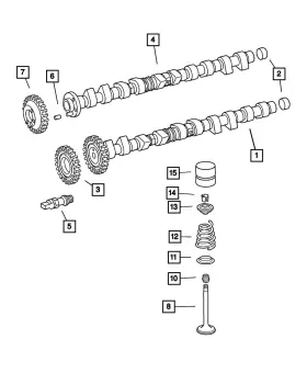 05073735aa Mopar Genuine Intake Valve 5073735aa