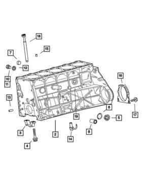 Mopar 05073895aa Genuine Piston Oil Cooler Jet 5073895aa