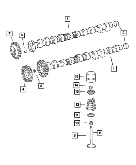 05117399aa Mopar Genuine Intake Valve 5117399aa