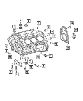 05135618aa Mopar Genuine Piston Oil Cooler Jet 5135618aa