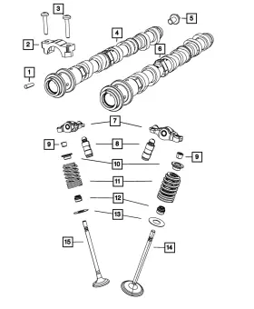 05184128ae Mopar Genuine Exhaust Valve 5184128ae