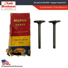 1821239 Mopar 1957-1958 Dodge Desoto 325 Poly V8 Intake Valve Pair Nos