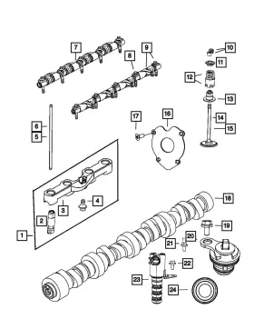 4893164ac Mopar Genuine Intake Valve Right Cylinder Head
