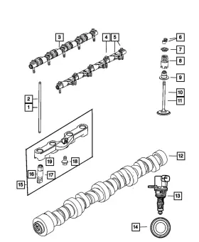 53021551ab Mopar Genuine Exhaust Valve