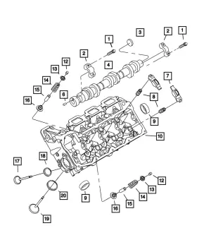 53021571aa Mopar Genuine Exhaust Valve