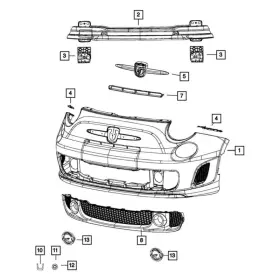 68073872aa Mopar For Fiat 500 2012-2016 Push Nut