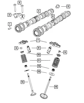 68088019aa Mopar Genuine Intake Valve