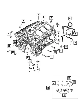 68088092ab Mopar Genuine Piston Oil Cooler Jet