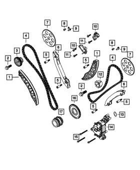 68211176aa Mopar Genuine Timing Chain Oiling Jet