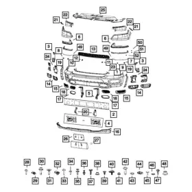 68368950aa Mopar For Ram 1500 2020 Push Nut