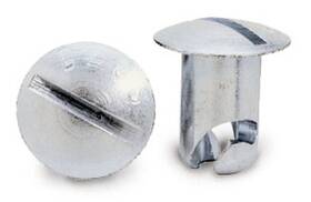Moroso 084663713606 Oval Head Quick Turn Fastener 7/16 In Body Length Zinc Plated Steel