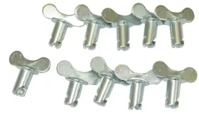 71278 Moroso Quick Fastener Winged 5/16 In Steel Zinc Plated Set Of 10