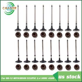 Munirater Mr994497 8 Mr994498 8 For 06-12 Mitsubishi Eclipse 2.4 Sohc 4g69 8 Intake Exhaust Engine Valves