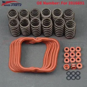 Nhq-parts 768799129462 New 12x Upgraded High Rpm Valve Springs Gaskets For Cummins 6bt 5.9 12v 89-98
