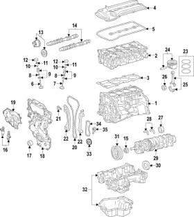 13202-1va1c Nissan Genuine Exhaust Valve