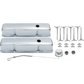 T3040 Oer Authorized Chevrolet Engine Dress-up Set Small Block Tall Profile Valve Covers T-bolts