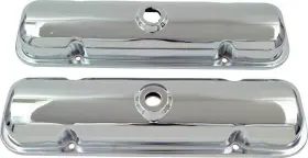 4900227 Oer N9460 1964-81 Pontiac 301-455ci Valve Covers Chrome With Drippers Oe