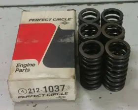 212-1037 Perfect Circle 6 New Valve Springs 1951-54 Ford Mercury 3.9 4.2 Vtg