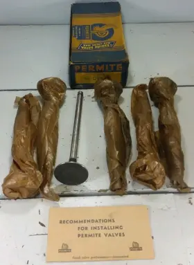D1347 Permite Set Of 6 New Nos Exhaust Valve Mcquay V1705 Vintage