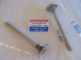 Permite D1937 Ameriican Motors 1958-1966 Nor Exhaust Valve Pair