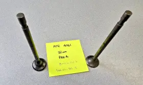 369052022 Porsche Pair Of Used Original Ate 4061 356 Pre A 31 Mm Exhaust Valves 8x130.6