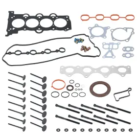 Pqy 663251950618 Head Gasket Set With Bolts And Intake Exhaust Valves For Hyundai Accent Kia L4 1.6l