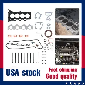 Pqy 663254215387 Head Gasket Set With Bolts &intake Exhaust Valves For Accent Veloster Rio Soul 1.6l