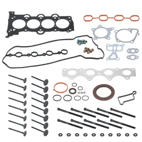 Pqy 663254243878 Head Gasket Set With Bolts&intake Exhaust Valves For Accent Veloster Rio Soul 1.6l