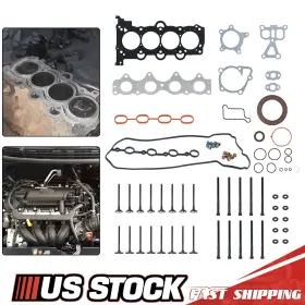 Pqy 663260136829 Head Gasket Set With Bolts&intake Exhaust Valves For Accent Veloster Soul 1.6l