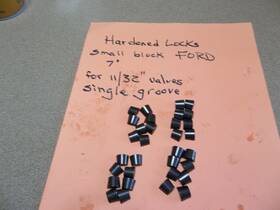 Precision 059-117-060 New Set Of Valve Locks For 11/32 Stem Valves Single Groove Some Chevy Ford Gm V8