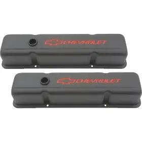 D141751 Proform Auto Parts Chevrolet 262-400ci Small Block Tall Profile Valve Covers With Black Crinkle
