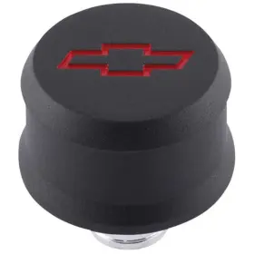 D141861 Proform Auto Parts Slant-edge Die-cast Aluminum Breather Cap - Bowtie Black With Milled Emblem