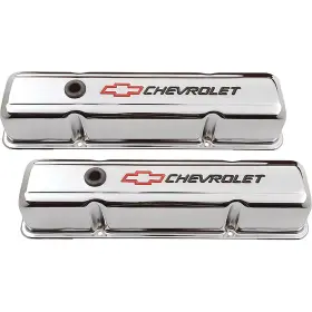 D141905 Proform Auto Parts Chevrolet 262-400ci Small Block Tall Profile Valve Covers With Chrome Finish