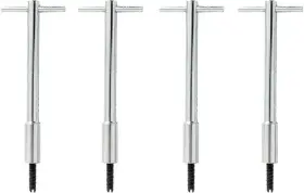 T4936 Proform Auto Parts 1964-87 Chrome Valve Cover T-bar Wing Nut Set 4 Pieces 5 Inch Tall